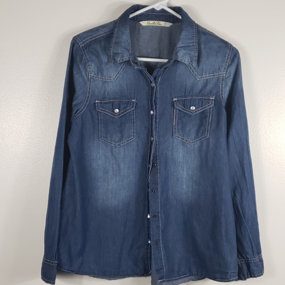 Vanilla Star Tops - Vanilla  Star Denim  Long sleeves Blouse